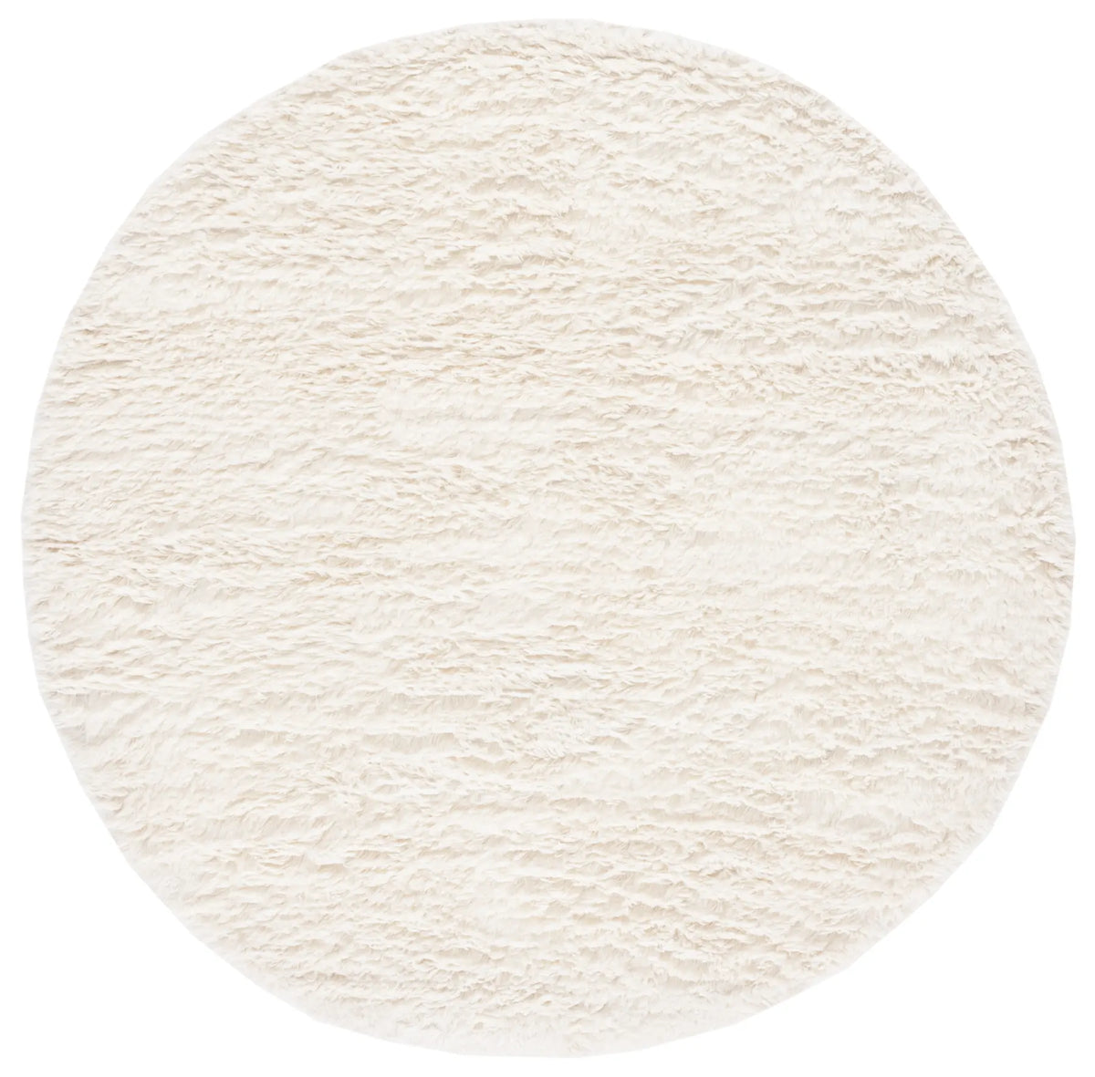 Safavieh Flokati 6'-0" x 6'-0" Rug in Ivory