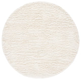 Safavieh Flokati 6'-0" x 6'-0" Rug in Ivory