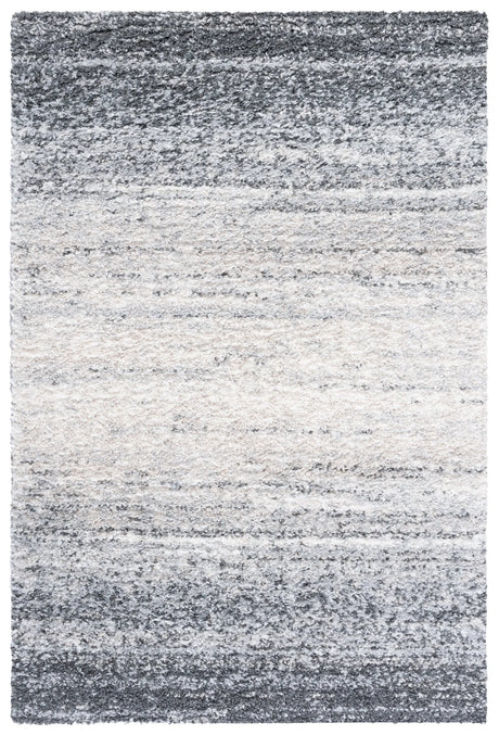 Safavieh Berber Shag 4'-5" x 6'-5" Rug in Grey / Charcoal
