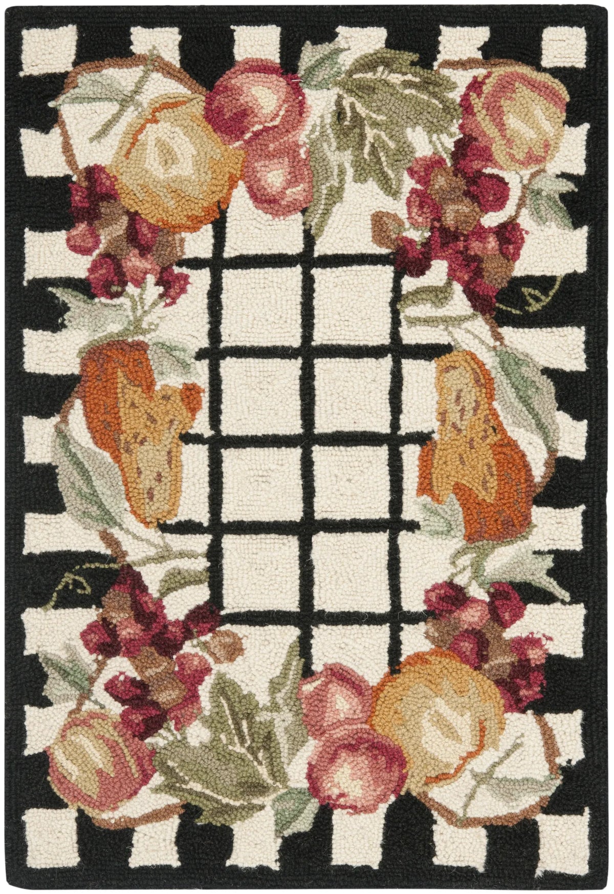 Safavieh Chelsea 1'-8" x 2'-6" Rug in Ivory / Black