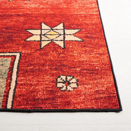 Safavieh Tucson 4'-0" x 6'-0" Rug in Rust / Green