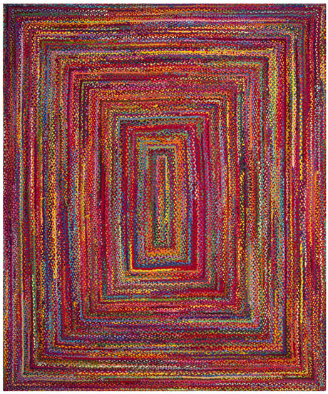 Safavieh Braided 10'-0" x 14'-0" Rug in Red / Multi