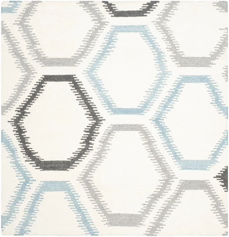 Safavieh Dhurries 6'-0" x 6'-0" Rug in Ivory / Multi