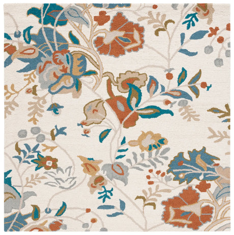 Safavieh Blossom 6'-0" x 6'-0" Rug in Ivory / Blue