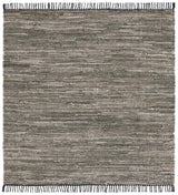 Safavieh Rag Rug 6'-0" x 6'-0" Rug in Dark Green / Black