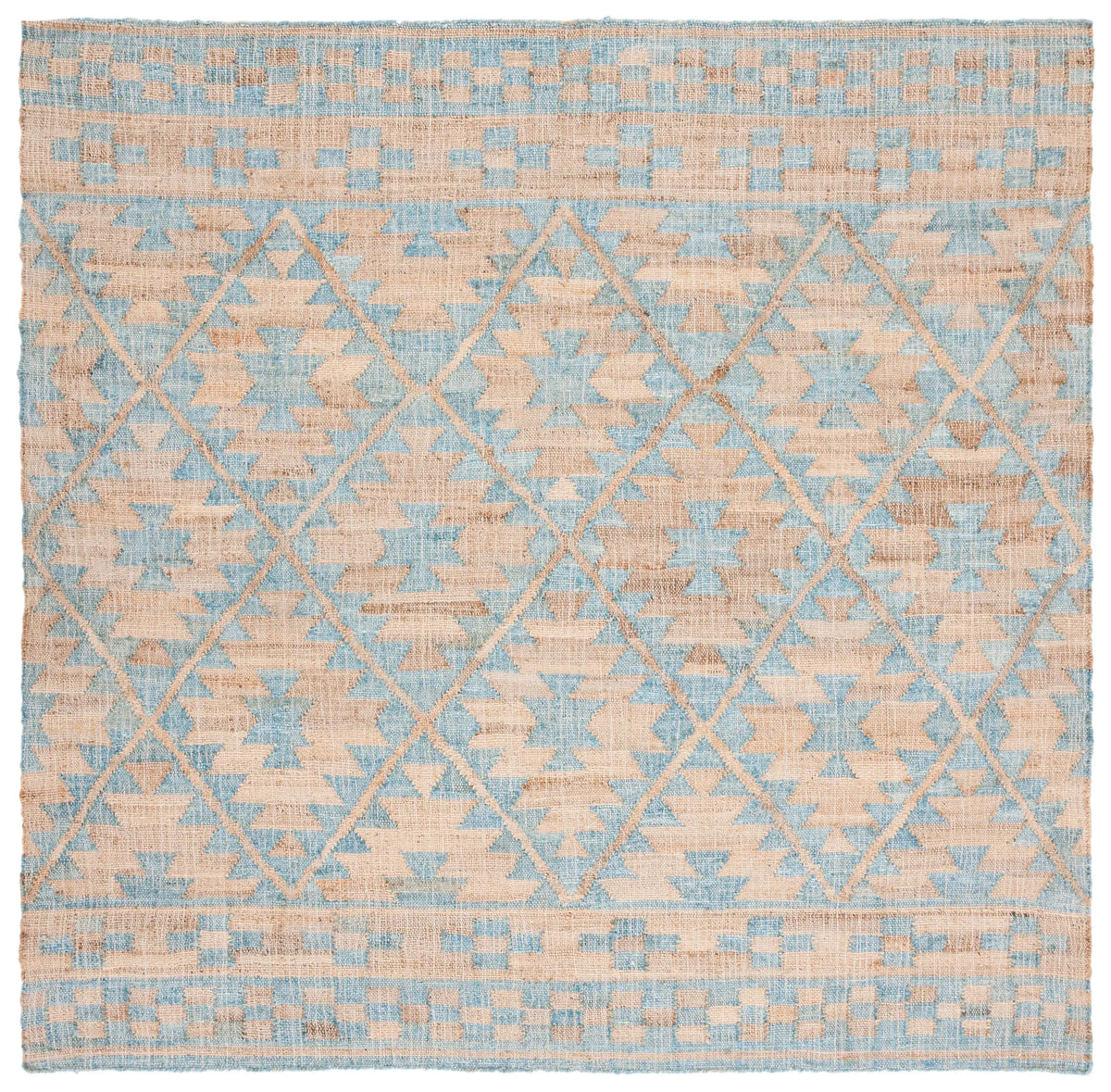 Safavieh Kilim 7'-0" x 7'-0" Rug in Blue / Natural