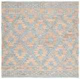 Safavieh Kilim 7'-0" x 7'-0" Rug in Blue / Natural