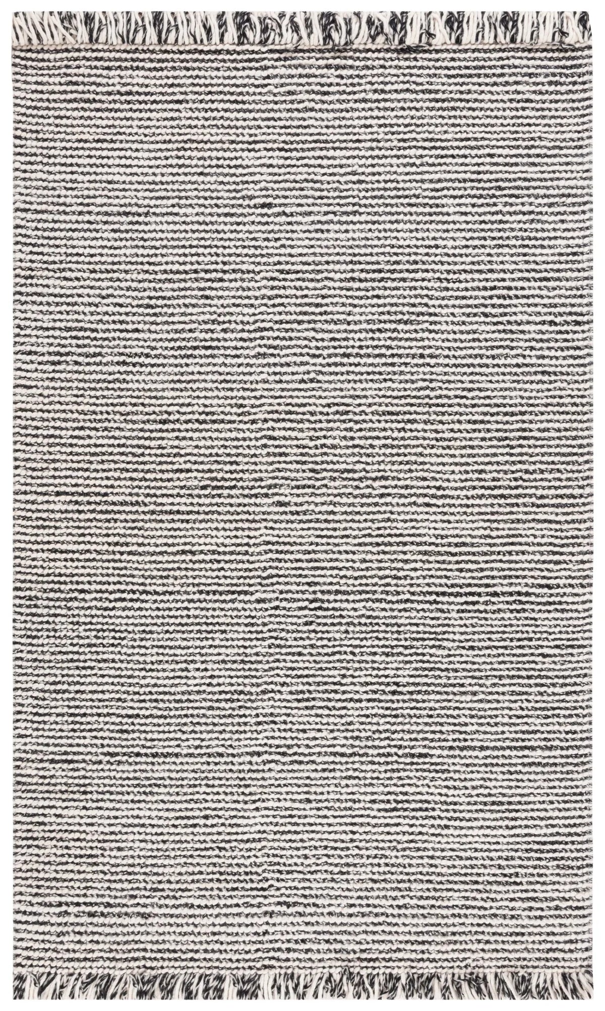 Safavieh Natura 4'-0" x 6'-0" Rug in Black / Ivory