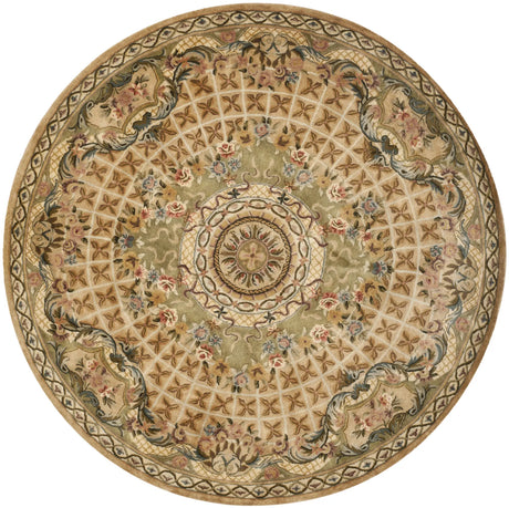 Safavieh Classic 8'-0" x 8'-0" Rug in Toupe / Light Green