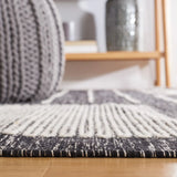Safavieh Kilim 5'-0" x 8'-0" Rug in Black / Ivory