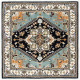 Safavieh Heritage 6'-0" x 6'-0" Rug in Navy / Ivory