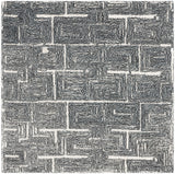 Safavieh Metro 6'-0" x 6'-0" Rug in Black / Ivory