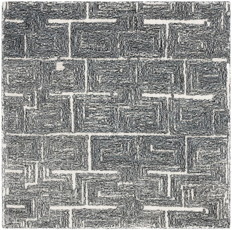 Safavieh Metro 6'-0" x 6'-0" Rug in Black / Ivory