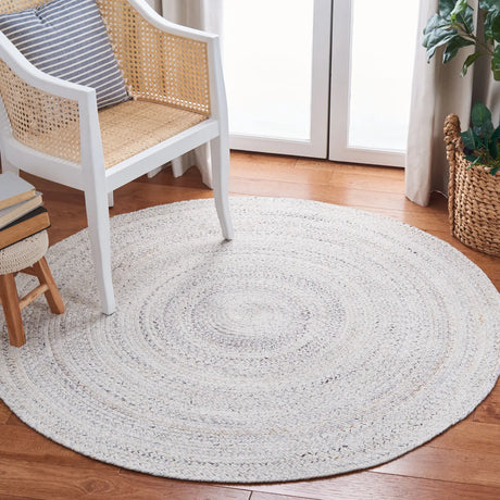 Safavieh Braided 5'-0" x 5'-0" Rug in Ivory