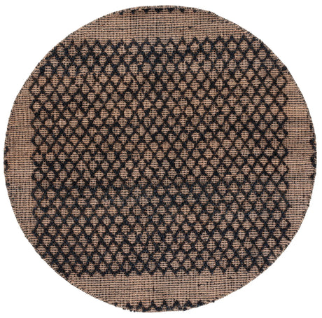 Safavieh Natural Fiber 6'-0" x 6'-0" Rug in Black / Natural