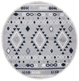 Safavieh Marrakesh 6'-7" x 6'-7" Rug in Grey / Navy
