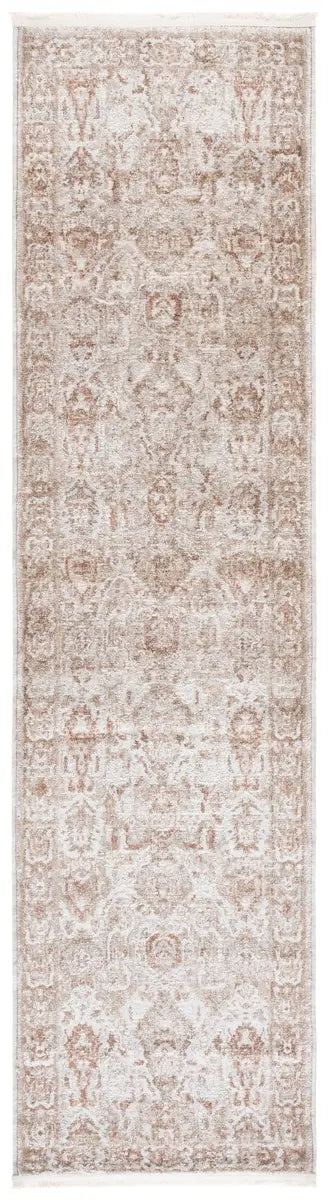 Safavieh Kendal 2'-0" x 8'-0" Rug in Ivory / Rust Beige