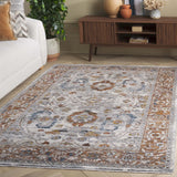 Safavieh Heirloom 700 4'-0" x 6'-0" Rug in Ivory Grey / Rust