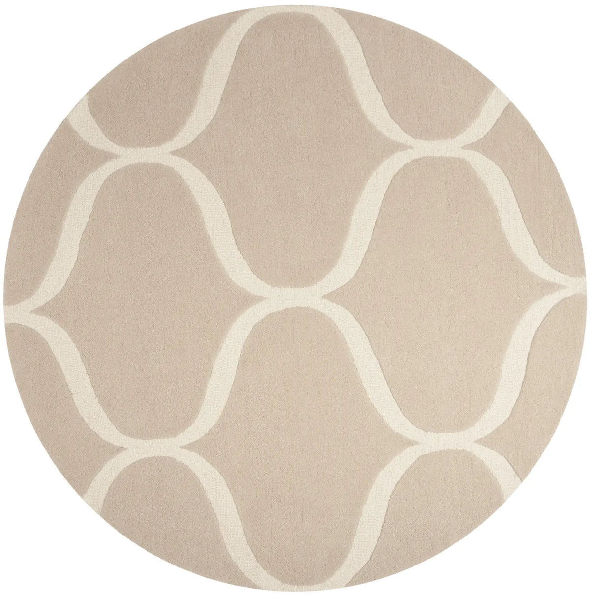 Safavieh Cambridge 6'-0" x 6'-0" Rug in Light Beige / Ivory