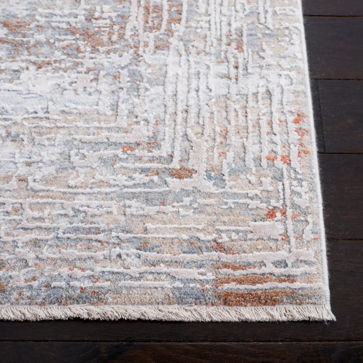 Safavieh Marmara 4'-0" x 6'-0" Rug in Beige / Blue Rust