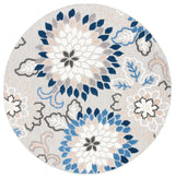 Safavieh Cabana 6'-7" x 6'-7" Rug in Grey / Blue
