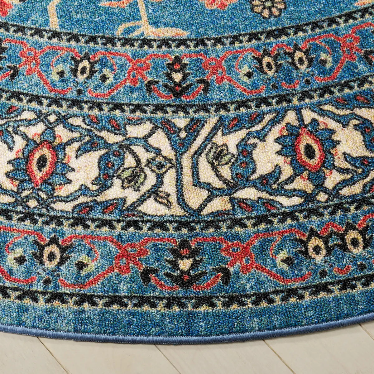 Safavieh Journey 6'-7" x 6'-7" Rug in Blue / Ivory
