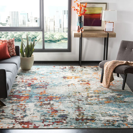 Safavieh Madison 10'-0" x 14'-0" Rug in Grey / Blue