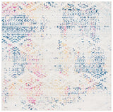 Safavieh Tulum 6'-7" x 6'-7" Rug in Ivory / Blue