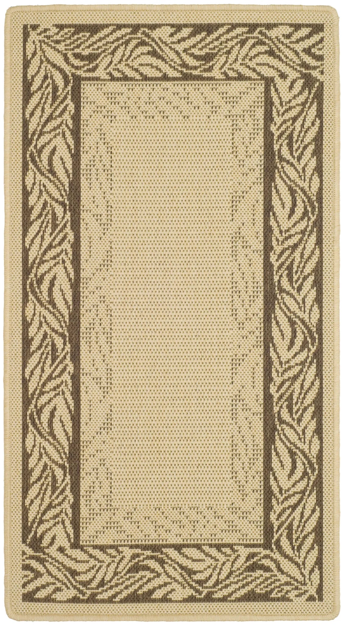 Safavieh Courtyard 2'-0" x 3'-7" Rug in Natural / Brown