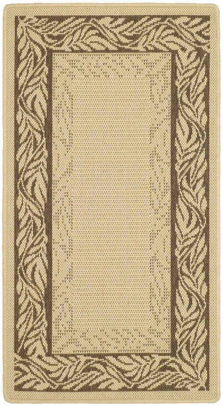 Safavieh Courtyard 2'-0" x 3'-7" Rug in Natural / Brown