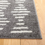 Safavieh Tulum 4'-5" x 6'-5" Rug in Dark Grey / Ivory