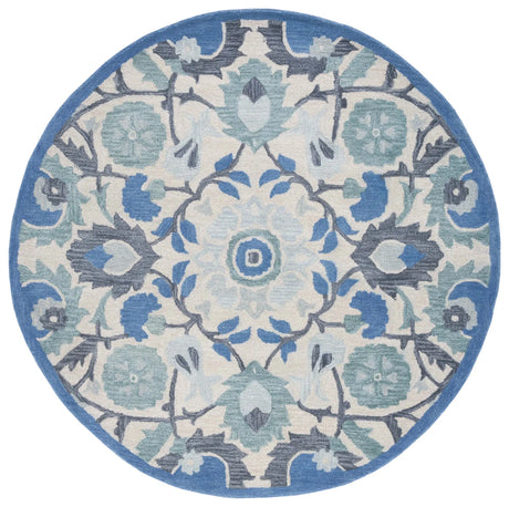 Safavieh Antiquity 6'-0" x 6'-0" Rug in Ivory / Blue
