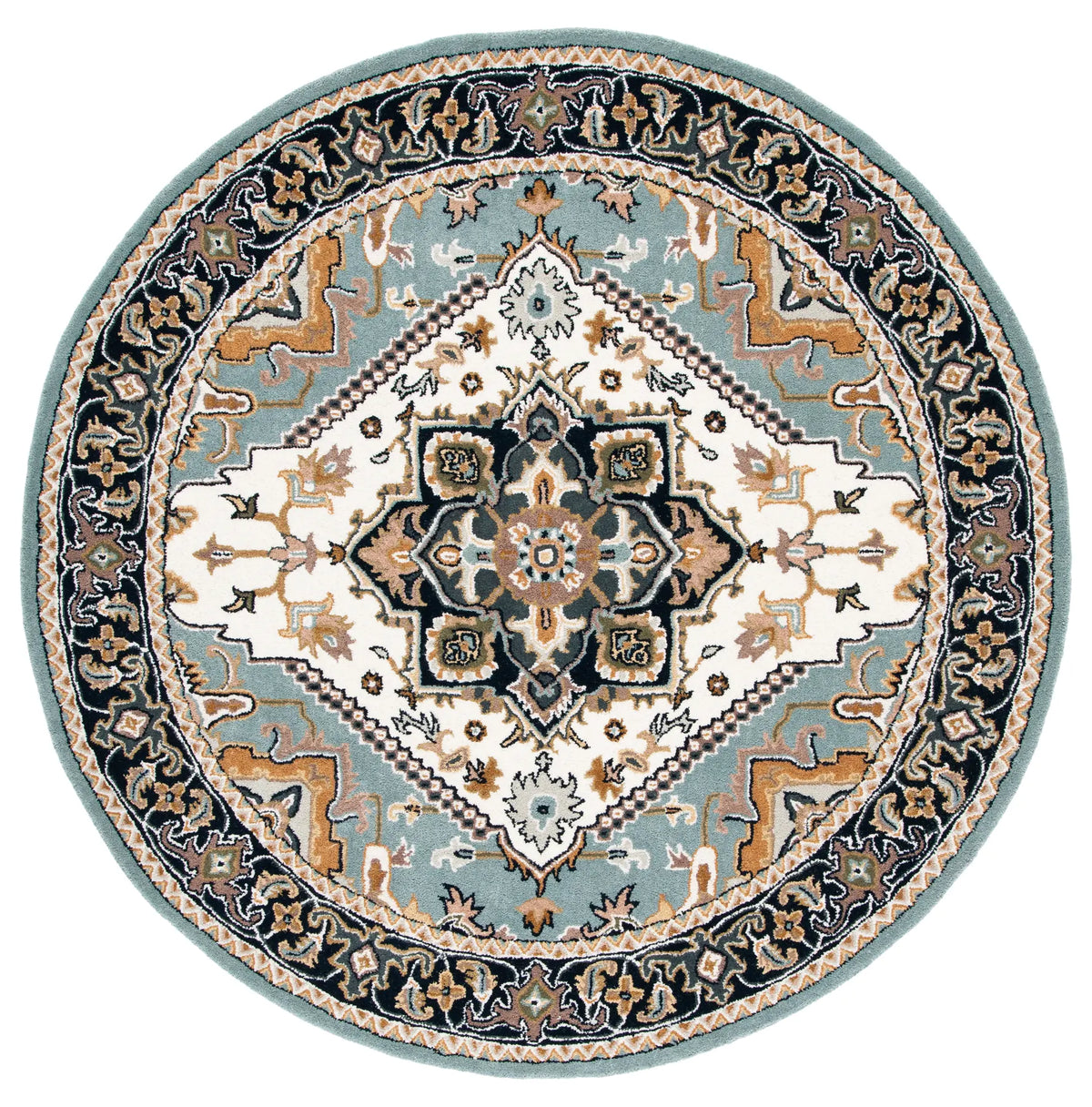 Safavieh Heritage 6'-0" x 6'-0" Rug in Grey / Green