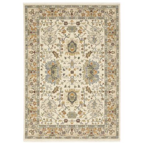 Oriental Weavers Lucca 2063Y Ivory/ Multi Rug - main flat