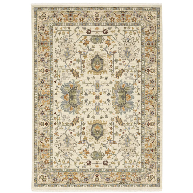 Oriental Weavers Lucca 2063Y Ivory/ Multi Rug - main flat