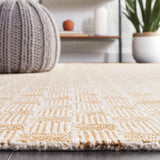 Safavieh Micro-Loop 4'-0" x 6'-0" Rug in Light Gold / Ivory