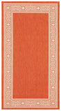 Safavieh Courtyard 2'-7" x 5'-0" Rug in Rust / Sand