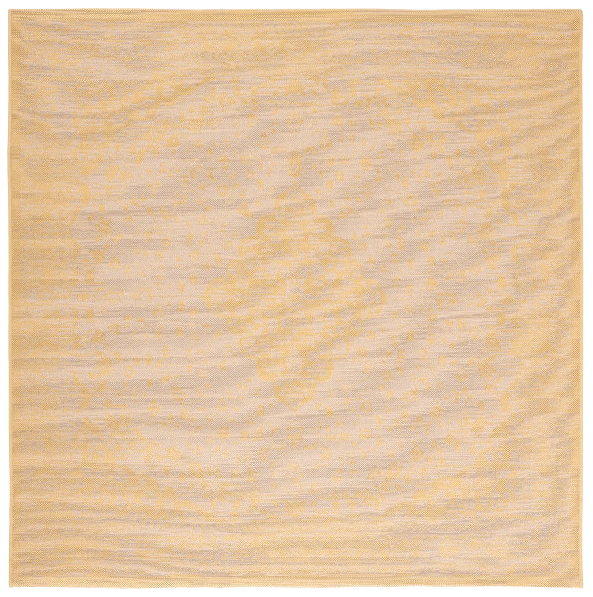 Safavieh Courtyard 6'-7" x 6'-7" Rug in Beige / Gold