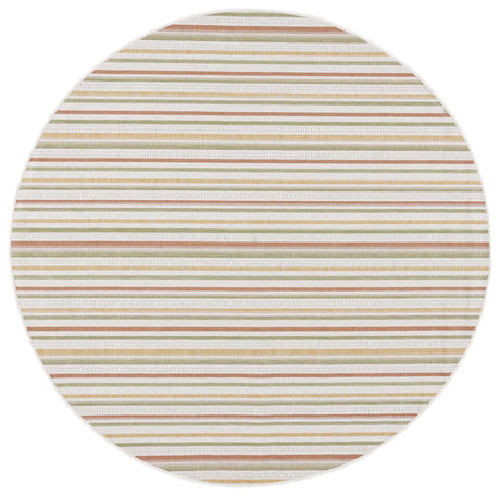 Safavieh Courtyard 6'-7" x 6'-7" Rug in Beige / Rust Yellow