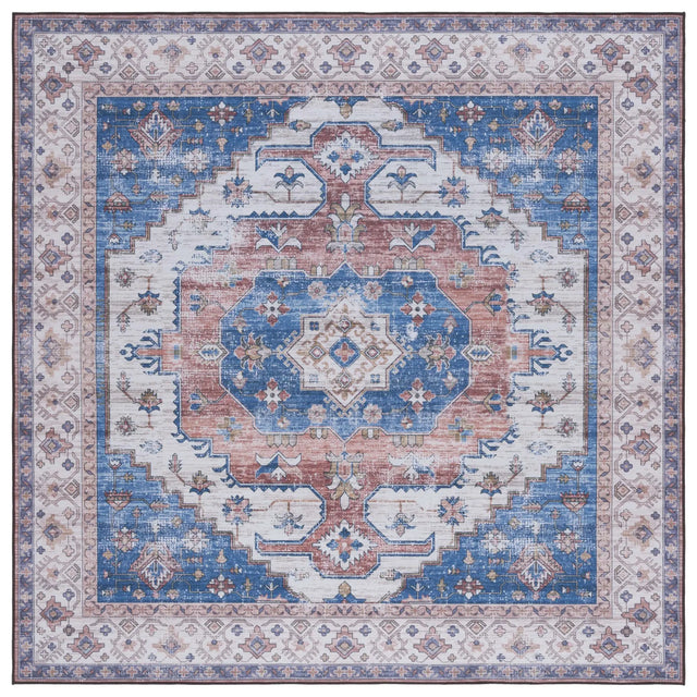 Safavieh Tucson 6'-0" x 6'-0" Rug in Beige / Blue