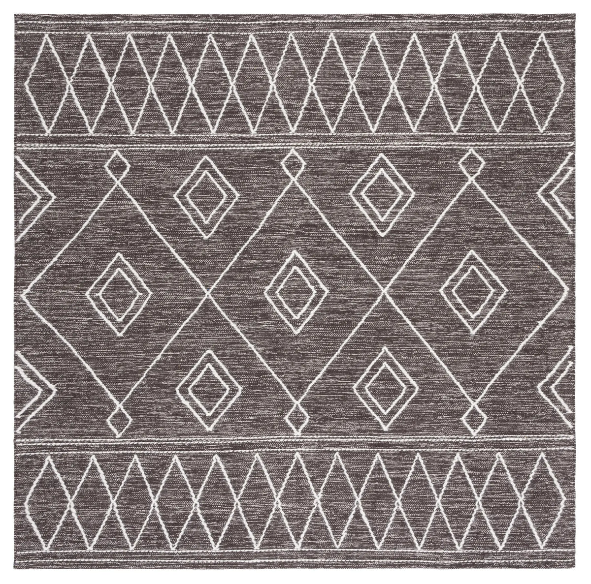 Safavieh Kilim 6'-0" x 6'-0" Rug in Brown / Ivory