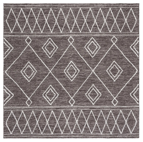 Safavieh Kilim 6'-0" x 6'-0" Rug in Brown / Ivory