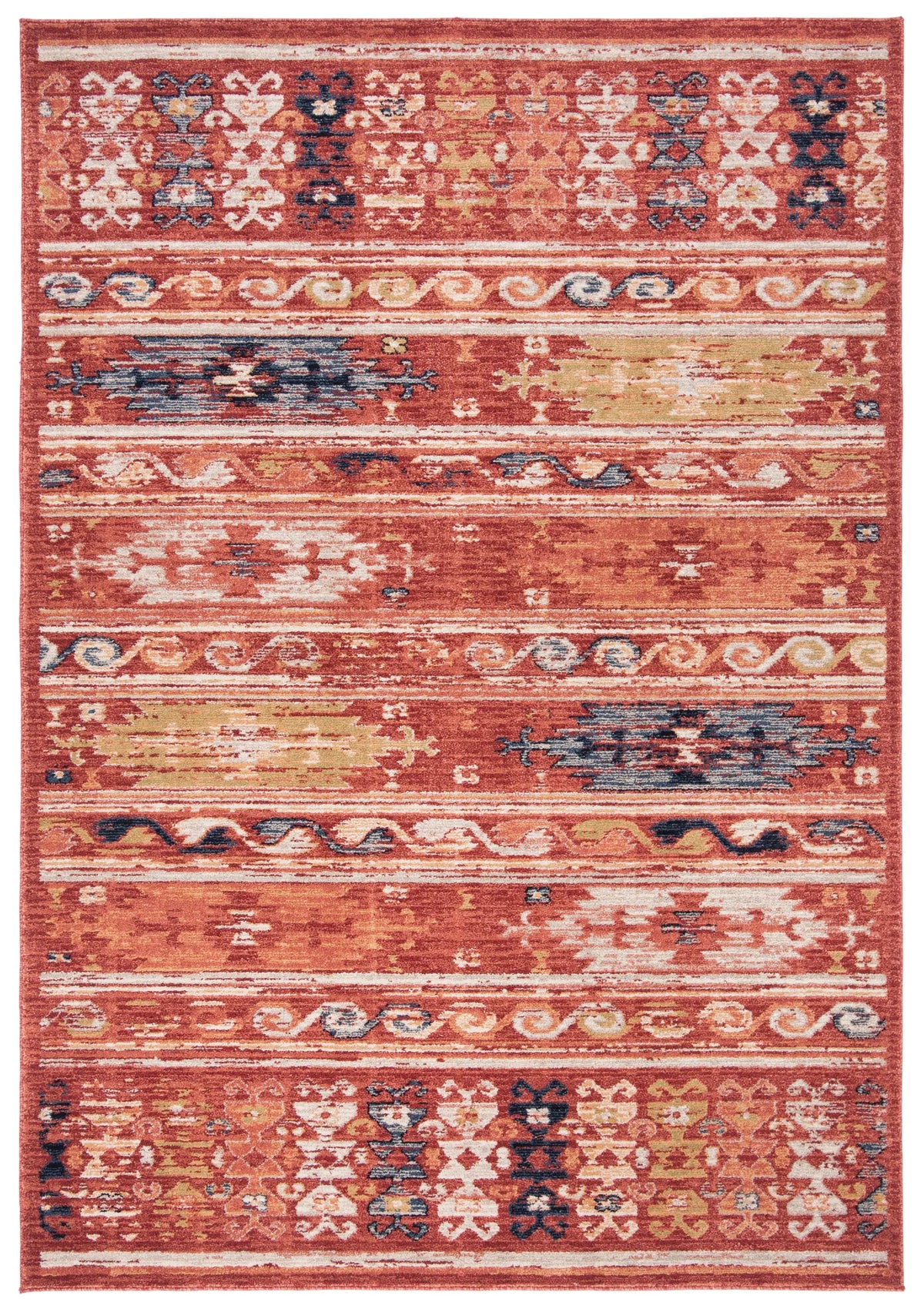 Safavieh Charleston 4'-0" x 6'-0" Rug in Rust / Ivory