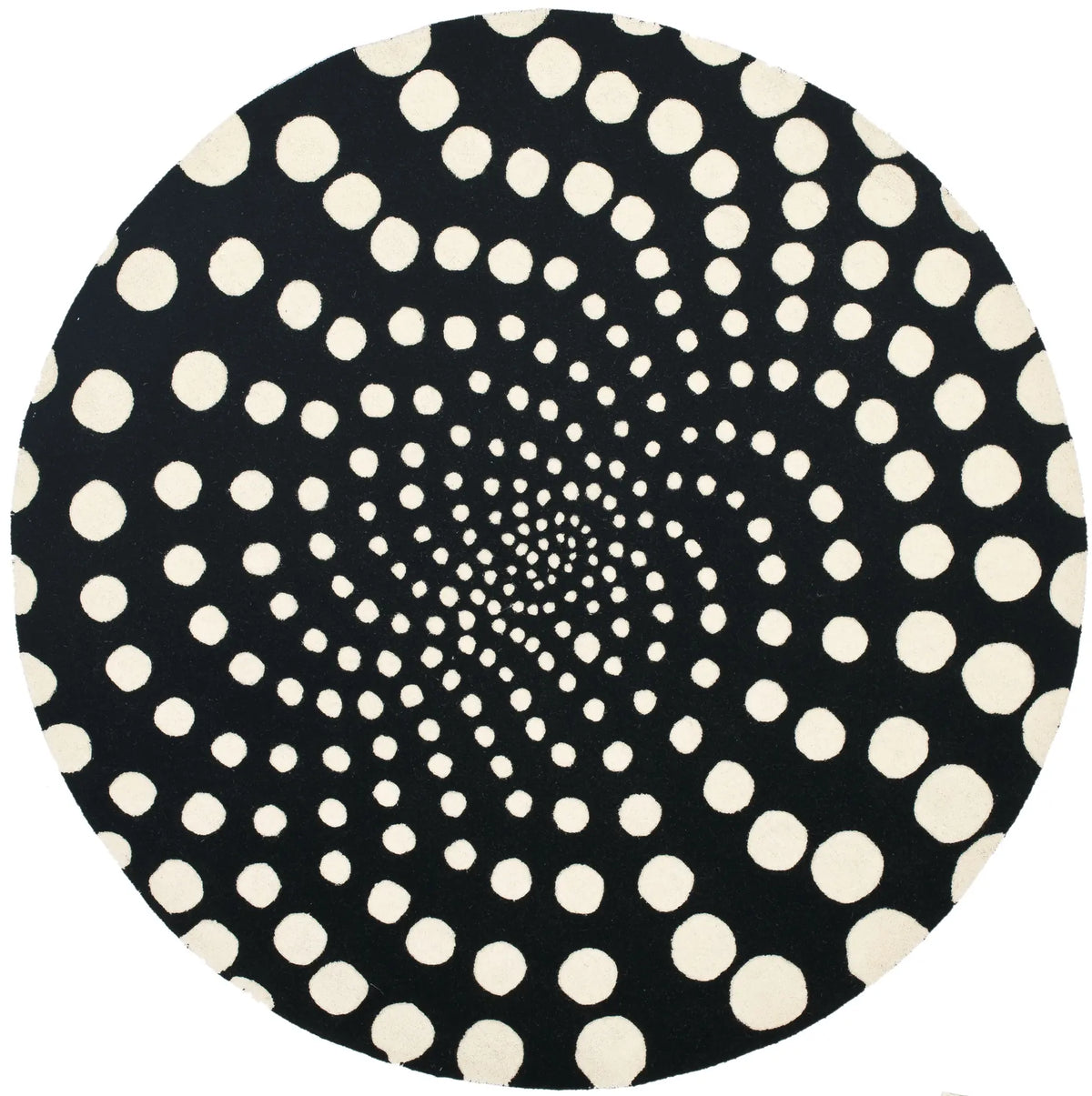 Safavieh Soho 6'-0" x 6'-0" Rug in Black / Ivory