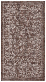 Safavieh Courtyard 2'-0" x 3'-7" Rug in Brown / Ivory