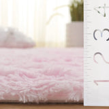 Safavieh Rainbow Shag 4'-0" x 6'-0" Rug in Pink