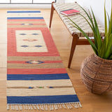 Safavieh Montauk 2'-3" x 11'-0" Rug in Blue / Red