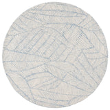 Safavieh Ebony 6'-0" x 6'-0" Rug in Blue / Ivory