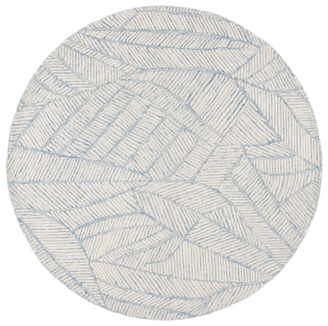 Safavieh Ebony 6'-0" x 6'-0" Rug in Blue / Ivory