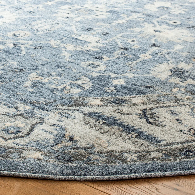 Safavieh Charleston 6'-7" x 6'-7" Rug in Navy / Light Grey